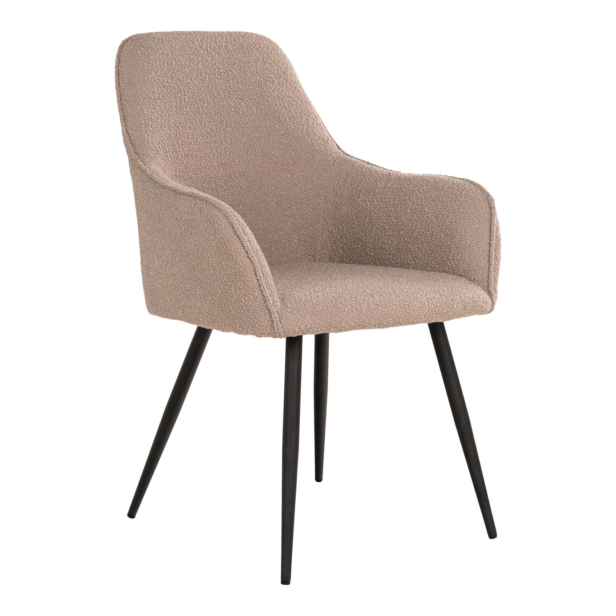 Harbo Esszimmerstuhl 2er Set – in Bouclé, 65 × 57 × 87 cm